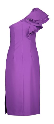 Paarse jurk met off sholder Joseph Ribkoff