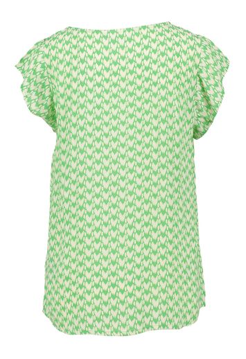 Groene blouse met beige print Saint Tropez