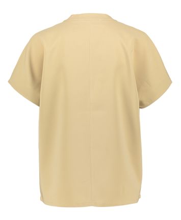 Beige blouse met V-hals Amina Lalotti