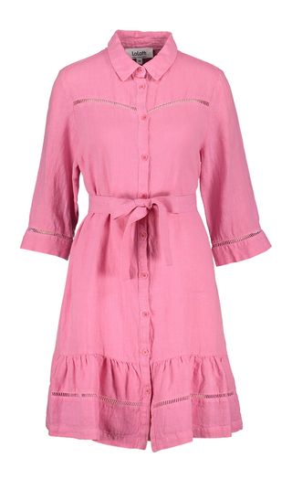 Roze jurk met gehaakte details Gratiane Lalotti