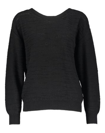 Zwarte cardigan met knopen Folsom Nathalie Vleeschouwer