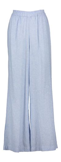 Blauwe wijde broek met fijne streep Randy By-Bar