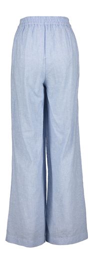 Blauwe wijde broek met fijne streep Randy By-Bar