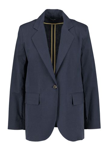 Blauwe blazer met fijne structuur Sevres Soeur