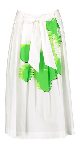 Witte rok met groen detail Fargo Just in Case