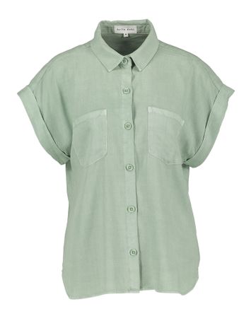 Groen blouse met borstzakjes Bella Dahl