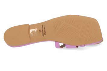 Paars slippers met goudkleurige studs Lauren March23