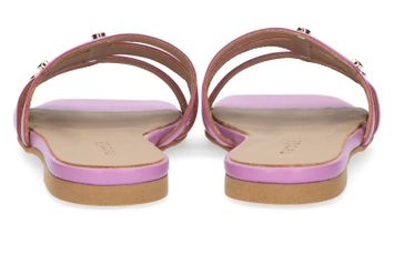 Paars slippers met goudkleurige studs Lauren March23