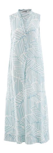Blauw en witte linnen jurk Rosso 35