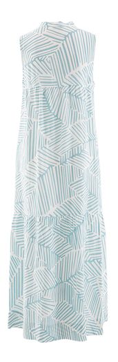 Blauw en witte linnen jurk Rosso 35