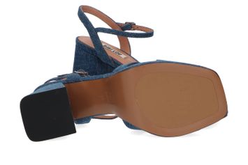 Jeankleurige sandalen met blokhak Bibi Lou
