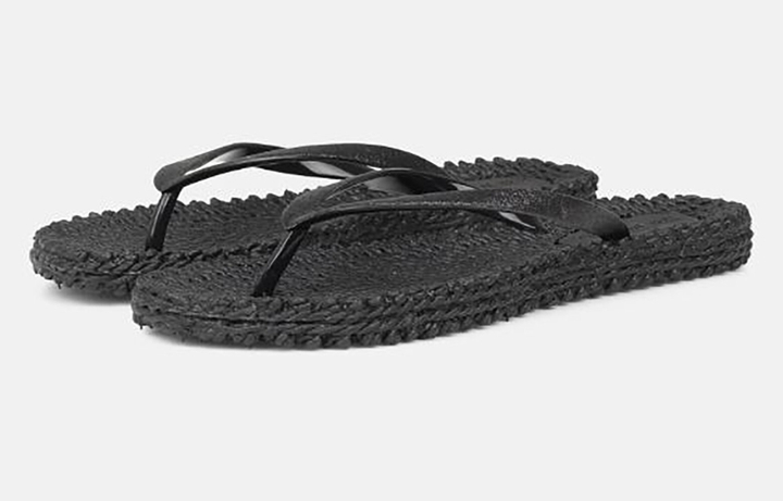 Flip Flop With Glitter - Black Ilse Jacobsen 