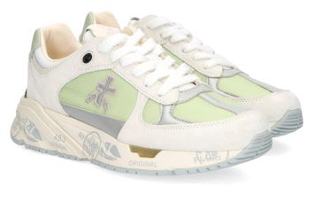Lichtgrijze sneakers met mintgroene details Mased Premiata