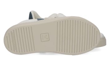 Witte lage sneakers met lichtblauwe details en velcro Esplar Veja