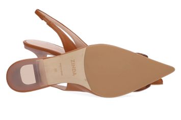 Camekleurige sandalen met trechterhak Zinda