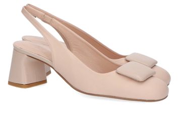 Taupe kleurige sandalen met blokhak Parma Zinda