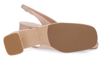 Taupe kleurige sandalen met blokhak Parma Zinda
