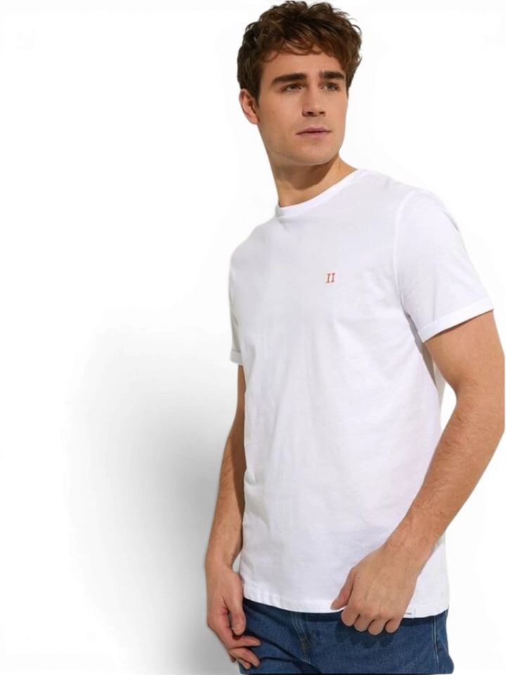 Witte katoenen t-shirt met ronde hals Les Deux