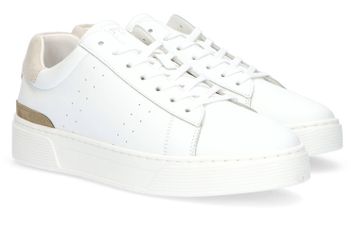 Witte sneaker met taupe accenten Cycleur De Luxe
