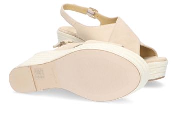 Beige teach suede sleehak CTWLK