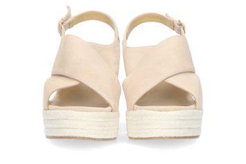 Beige teach suede sleehak CTWLK
