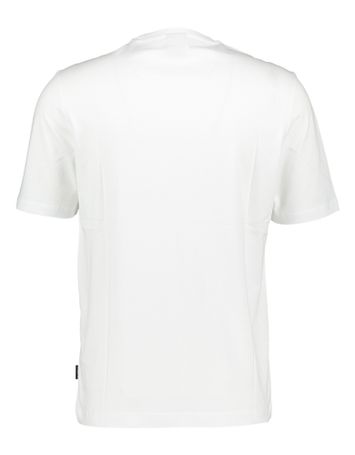 Witte katoenen t-shirt met logo opdruk Bugatti