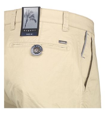 Beige katoenen short Bugatti