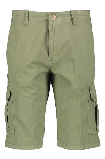 Kaki katoenen cargo short Bugatti