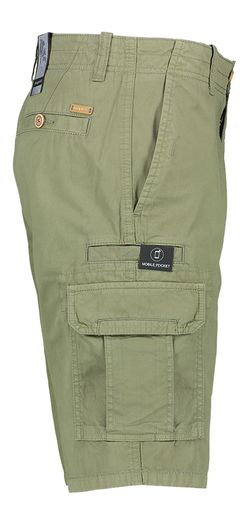 Kaki katoenen cargo short Bugatti