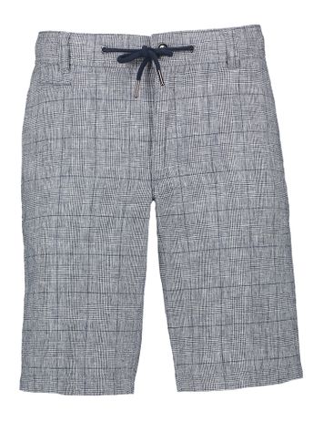 Navy blue short in prince de galles Bugatti 
