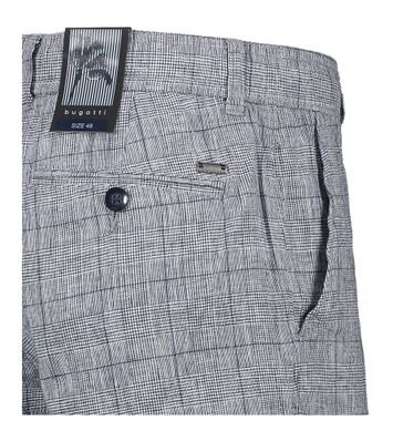 Navy blue short in prince de galles Bugatti 