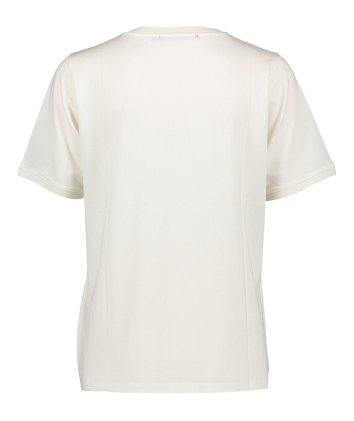 Ecru t-shirt met V-hals Floy Xandres