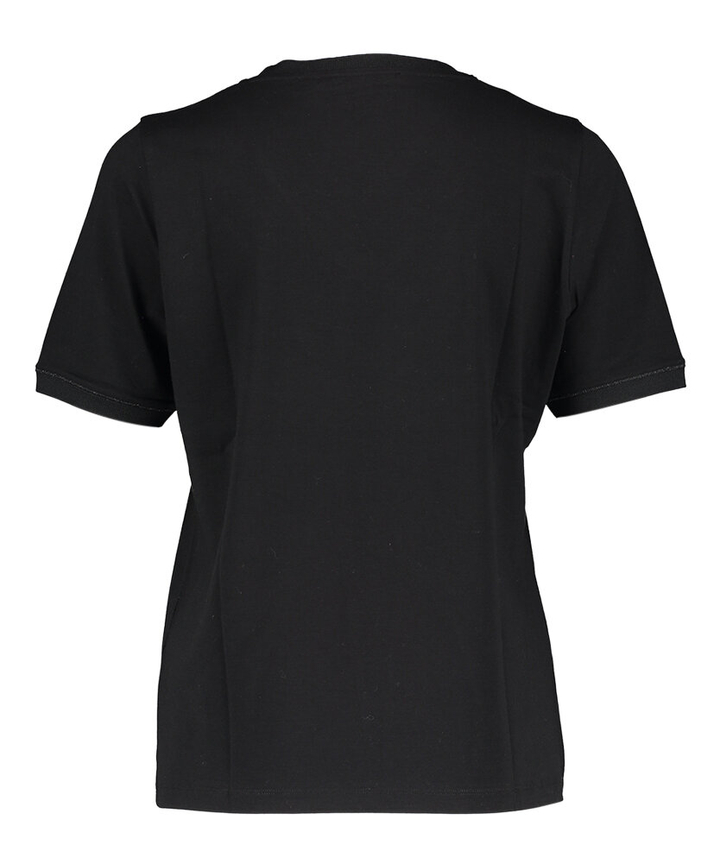 Zwarte t-shirt met V-hals Floy Xandres