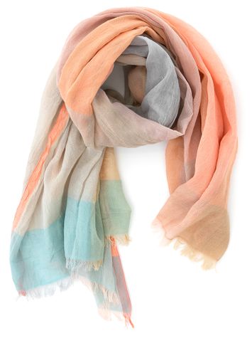 Multicolor rechthoekige sjaal Scarf
