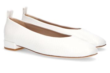 Pitone classic off white ballerina Catagena Odare 