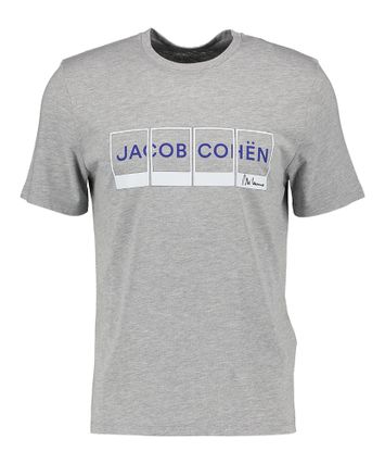 Grijze t-shirt met opdruk Jacob Cohen