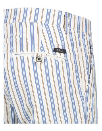 Ecru gestreepte broek Levanto Powell