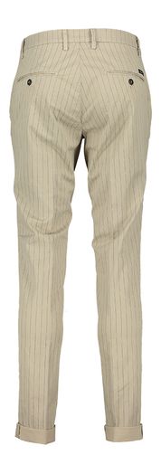 Beige geklede broek met blauwe streep Powell