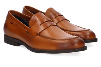 Cognac kleurige mocassins Fluchos