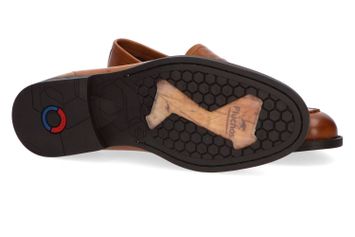 Cognac kleurige mocassins Fluchos