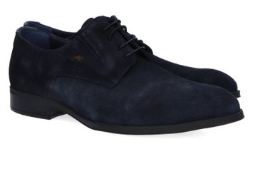 Donkerblauwe lage veterschoenen Fluchos
