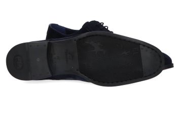 Donkerblauwe lage veterschoenen Fluchos