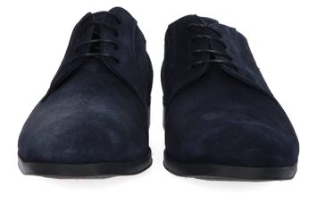 Donkerblauwe lage veterschoenen Fluchos