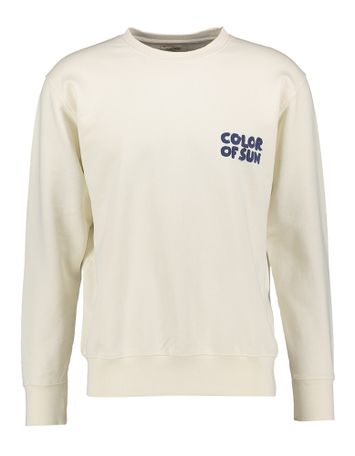 Beige sweater met print op de rug Jacob Castart
