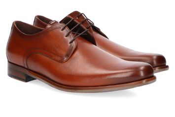 Cognac kleurige veterschoenen Floris Van Bommel