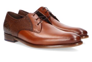 Donker cognac lage schoenen Floris Van Bommel
