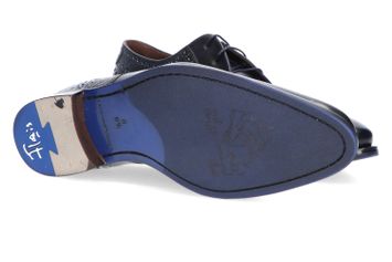 Donkerblauwe geklede veterschoenen Floris Van Bommel