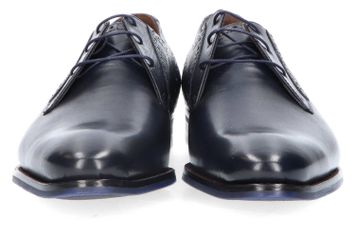 Donkerblauwe geklede veterschoenen Floris Van Bommel
