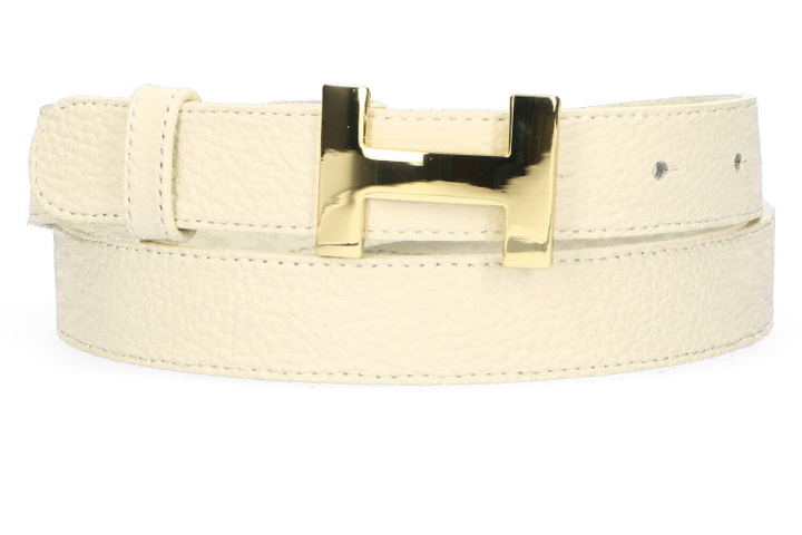 Beige lederen riem HAN