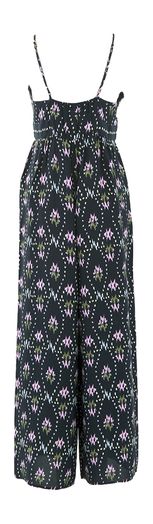donkerblauwe losvallende jumpsuit met print Never Ba&sh